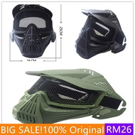 【More 💕】Tactical Airsoft Pro Full Face Mask with Safety Metal Mesh Goggles Protection