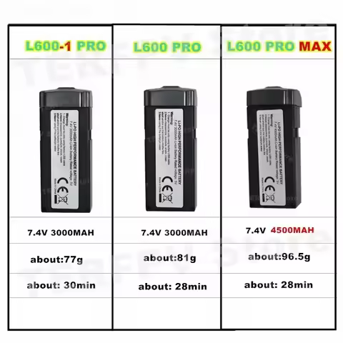 Original L600 PRO/L600-1 PRO/L600PRO MAX Drone Battery 7.4V 3000MAH/4500MAH Lipo Battery For L600-1 