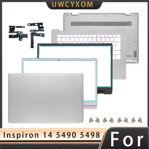 New Case For Inspiron 14 5490 5498 Laptop LCD Back Cover Front Bezel Hinges Palmrest Top Lower Botto