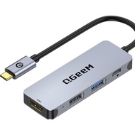 QGeeM4Combination1Type-C Docking station USBHUBHDMIPD100W Charging Gigabit Ethernet Port High-Speed 