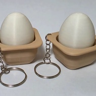 3D CLICKER Egg Clicker Keychain