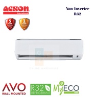 Acson 1.0hp-2.5hp AVO series non-inverter R32 wall mounted air conditioner (A3WM-N)