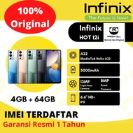Infinix Hot 12i  Ram 4/64 GB Handphone 4G  Garansi Resmi