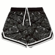 Culture Paisley Basketball Club shorts Black