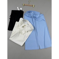 D’linen 3/4 elastic waist linen pants