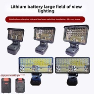 Suitable for Makita Dayi Style Wrench Tool Battery Universal DIY Outdoor Lighting LED Work Light Rec