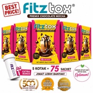 Fitztox Detox Fiber Drink Chocolate Mocha 75 Sachet | High Fiber Drink