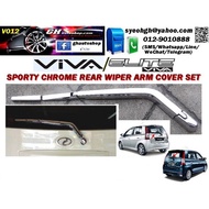 VIVA / VIVA ELITE sporty chrome rear wiper arm chrome cover set