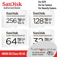 SanDisk High Endurance 32GB 64GB 128GB 256GB Dash Cam Car Camera CCTV Memory Card Micro SD Card