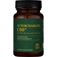 Global Healing Center Supercharged C60 - Micro-Activated Carbon Fullerene w/Organic MCT Powder, 10 T