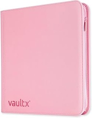Vault X Premium Exo-Tec Zip Binder 12 Pocket, 20 Double-Sided Pages, 480 Side-Loading Slots for Boar
