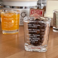 [gojocasa] Espresso Glass Coffee Measuring Cup Espresso Sloki Glass