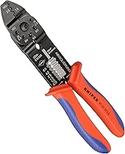 KNIPEX Crimping Pliers Black Painted with Multicomponent Sleeves 230 mm 97 21 215 B