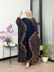 Kaftan Jumbo Motif Terbaru Bahan Rayon Adem Lembut Baju Ibu Ibu Model Sekarang Cocok untuk sehari ha