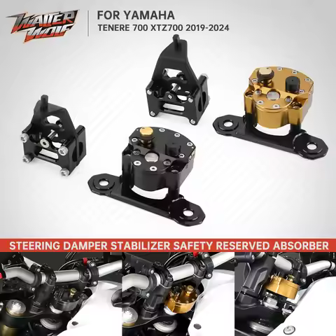 2025 XTZ700 XTZ07 Motorcycle Adjustable Safety Steering Damper Stabilizer For YAMAHA Tenere 700 2019