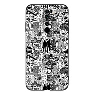 For Xiaomi Redmi Note 8 Pro Case Soft Silicon Phone Back Cover Black Tpu Case cute funny