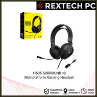 CORSAIR HS35 SURROUND V2 GAMING HEADSET - CARBON BLACK