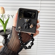 Ốp Lưng Samsung Galaxy Z FLIP 7 / Z FOLD 5 / Z FLIP 6 /Z Flip 5 / Z Flip 4 Gấu Nổi Kèm Dây Xỏ T