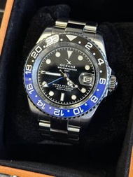 OceanX  SHARKMASTER GMT STEEL AUTOMATIC WATCH 500 SMS- GMT-541 黑藍雙色夜光陶瓷圈