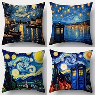 1pc/4pcs Sofa Pillowcase, PillowcaseSingle-sided Print, 45*45cm(18*18inch)