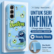 Monster Inc Anti-Scratch 2 In 1+Stand Casing Infinix Hot 70 Smart 20 Note 60 Pro 60I Smart 10 9 8 Pr