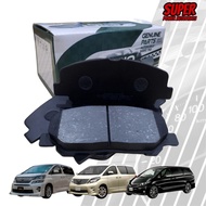 🚨 GINO 🚨 BRAKE PAD FRONT & REAR FOR TOYOTA ALPHARD ANH20/TOYOTA VELLFIRE ANH20/TOYOTA ESTIMA ACR50