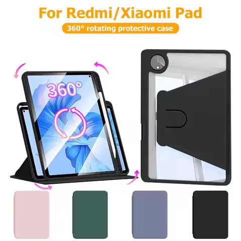 Non-Yellowing Acrylic Tablet Case for Xiaomi Pad Redmi Pad Pro Redmi Pad 2 Pro Poco Pad M1 12.1 inch