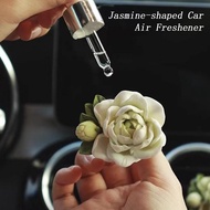 【Deal】 Jasmine Car Air Freshener Solid Fragrance Ceramic Perfume Diffuser Gypsum Aromatherapy Stone 