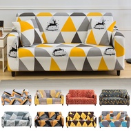 Geometric Print Sofa Cover 1 2 3 4 Seat Elastic L Shape Couch Covers Furniture Porter for Living Room Decor
