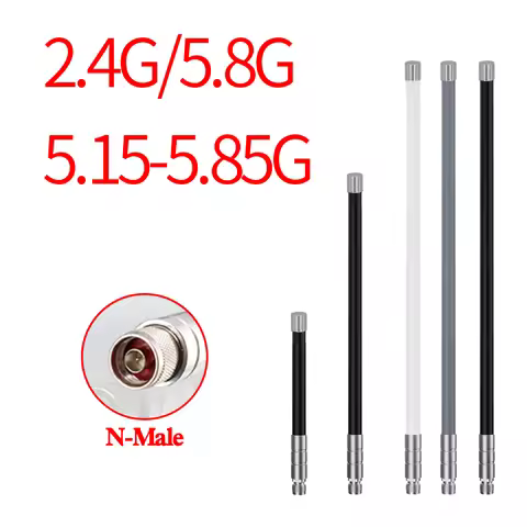 2.4G 5.8G Fiberglass Antenna for Hotspot WIFI 2.4GHz Outdoor Enhanced Signal AP Antenna High Gain Ro