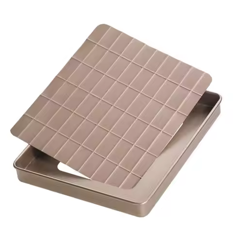 Golden Non Stick Nougat Mould Bread Baking Tray Household Cake Mold Snowflake Crisp Mold Nougat Past