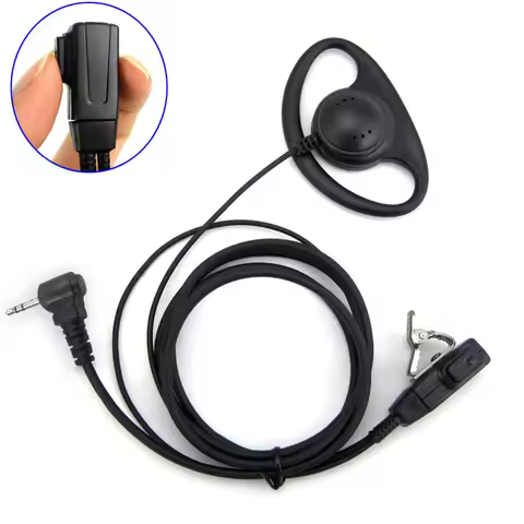 D-Ring Police Security Earpiece Headset Headphone PTT for Motorola Talkabout Radio TLKR T5 T7 T60 T8