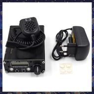 (RZDW) USDR USDX+Plus V2 8-Band SDR Transceiver HF SSB QRP LCD with Display Speaker Microphone HF Tr