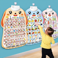Kids Learning Wall Chart Bilingual Learning English Chinese for Baby Kids ABC Poster Educational Pen
