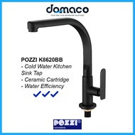 Pozzi K8620BB Matt Black Kitchen Sink Tap