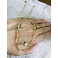 Clearence Anklet 14k gold plating 18k gold colour/14k金电镀18k金色脚链