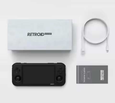 Retroid Pocket 3 Retro Handheld Game Console Portable 4.7 Inch HD IPS Touch Screen Video Game 512G P