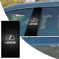 2Pcs Car Center Pillar Anti-scratch Protective Film Decoration Sticker Accessories For Lexus LS IS35