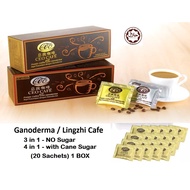 Lingzhi Coffee CEO coffee one box - Original - No Sugar (3-IN-1) &amp; (4 in 1) Premixed with sugar - Ready Stock  SG Seller