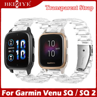 Fashion Transparent Strap for Garmin Venu Sq Sq 2 Smart Watch Clear Strap Ultralight Wristband for G