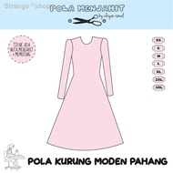 ¤㍿✱POLA KURUNG PAHANG MODEN | KEMBANG KURNG A-CUT BAJU SAHAJA