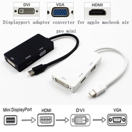 3 in 1 Mini DP DisplayPort to HDMI/DVI/VGA Display Port Cable Adapter for Mac Book Air Pro