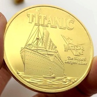 UK Titanic Ship Gold-Plated Commemorative Coins Collectible Coins Titanic Coins Commemorative Coins 