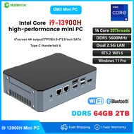 SZBOX GM3 mini pc intel i9-13900H RAM 32GB DDR5 5600Mhz 512G SSD NVME PCie4.0 WIFI6 BT5.2 Computer