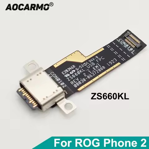 Aocarmo For ASUS ROG Phone 2 Type-C USB Charger Dock Charging Port Connector Flex Cable ROG Phone II