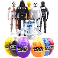 6Pcs/lot Star Wars Figure PVC Model Doll Darth Vader Stormtrooper R2D2 Deformed Egg Toys Gashapon Co