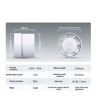 4/5 inch 220V EU Silent Ventilation Air Vents Ventilator Extractor Exhausted Extractor Fan Ventilato