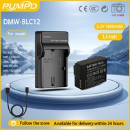 PUMPD DMW-BLC12 camera battery for Panasonic FZ2500 G85 G6 G7 GX8 FZ200 G80 DP2Q battery charger