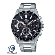 Casio Edifice EFV-570D-1A Standard Chronograph Stainless Steel Black Dial 100M Men's Watch