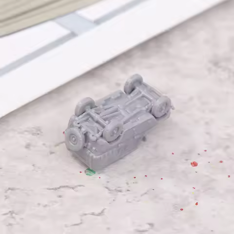 1/144 Scale Light Utility Vehicle Model Kit 3D Printed Scale Ornament Car Model Home Decoration